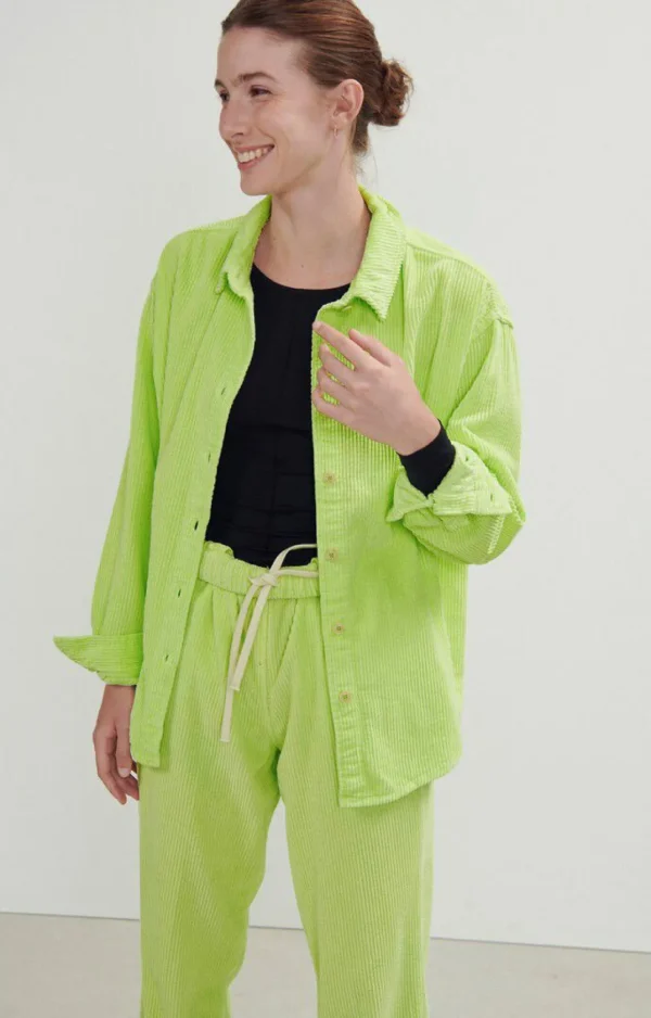 American Vintage | Damenbluse Padow Fluoreszierendes Gelb Vintage