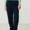 American Vintage | Damenhose Yuzy Gruner Lila Tartan