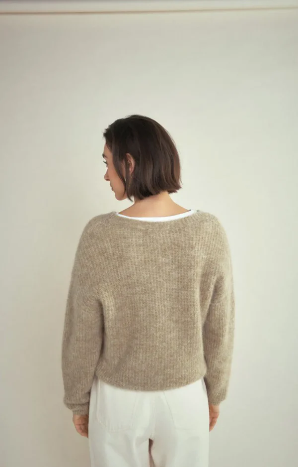 American Vintage | Damenpullover East Beige Meliert