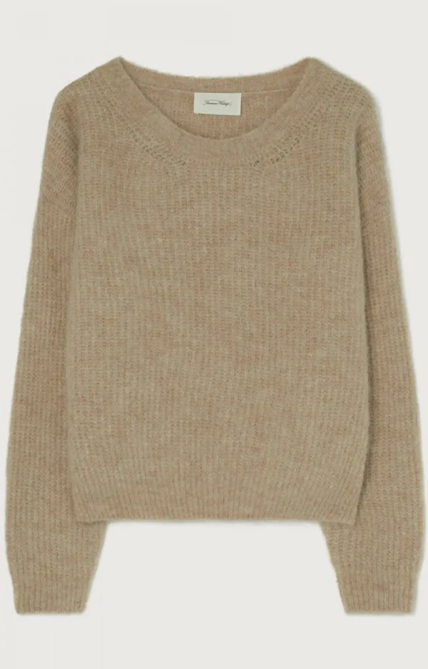 American Vintage | Damenpullover East Beige Meliert