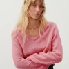 American Vintage | Damenpullover Razpark Candy Pink Meliert