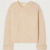 American Vintage | Damenpullover Zolly Hell Beige Meliert