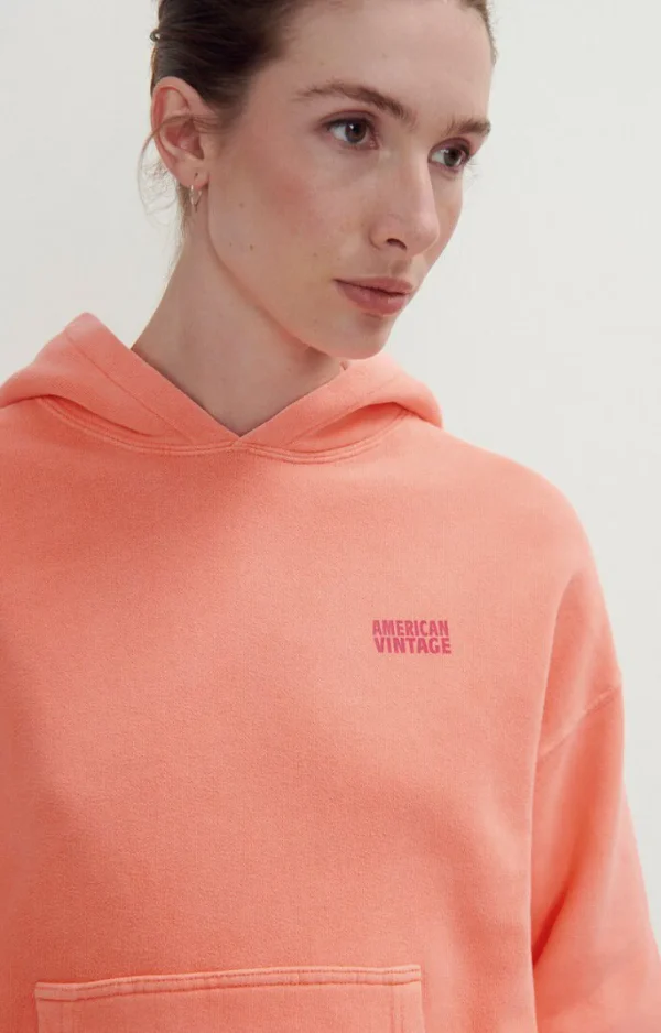 American Vintage | Damensweatshirt Izubird Leuchtendes Orange