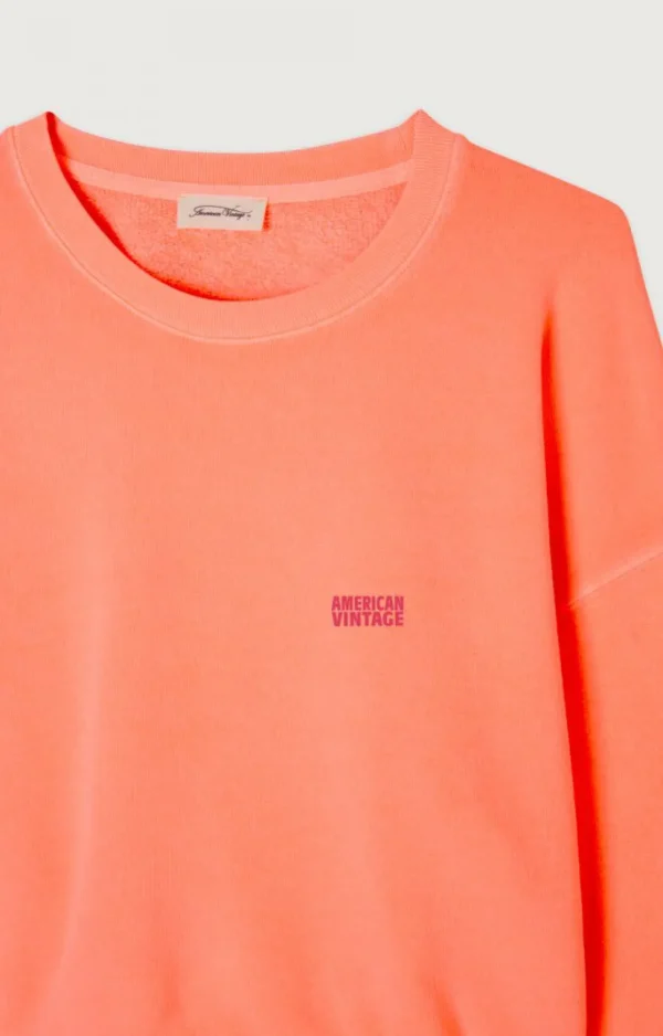 American Vintage | Damensweatshirt Izubird Leuchtendes Orange