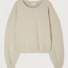 American Vintage | Damensweatshirt Yatcastle Grau Meliert