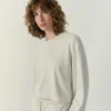 American Vintage | Damen-T-Shirt Bozy Creme Meliert