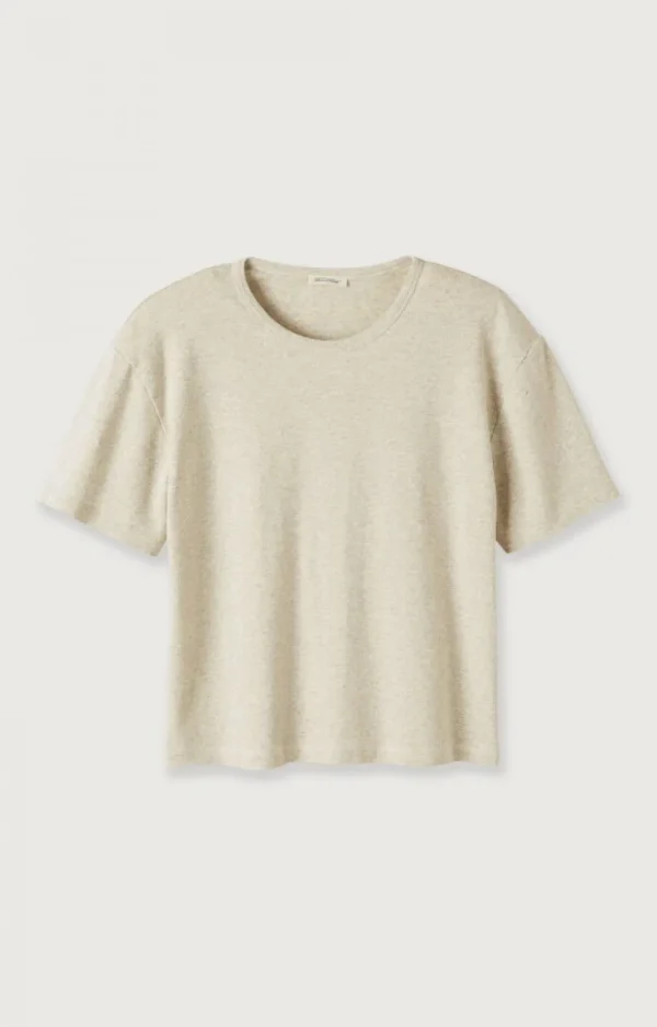 American Vintage | Damen-T-Shirt Bozy Creme Meliert