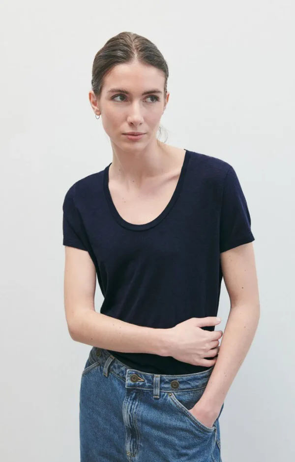 American Vintage | Damen-T-Shirt Jacksonville Navy