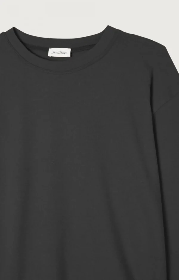 American Vintage | Damen-T-Shirt Ypawood Kohlenstoff Meliert