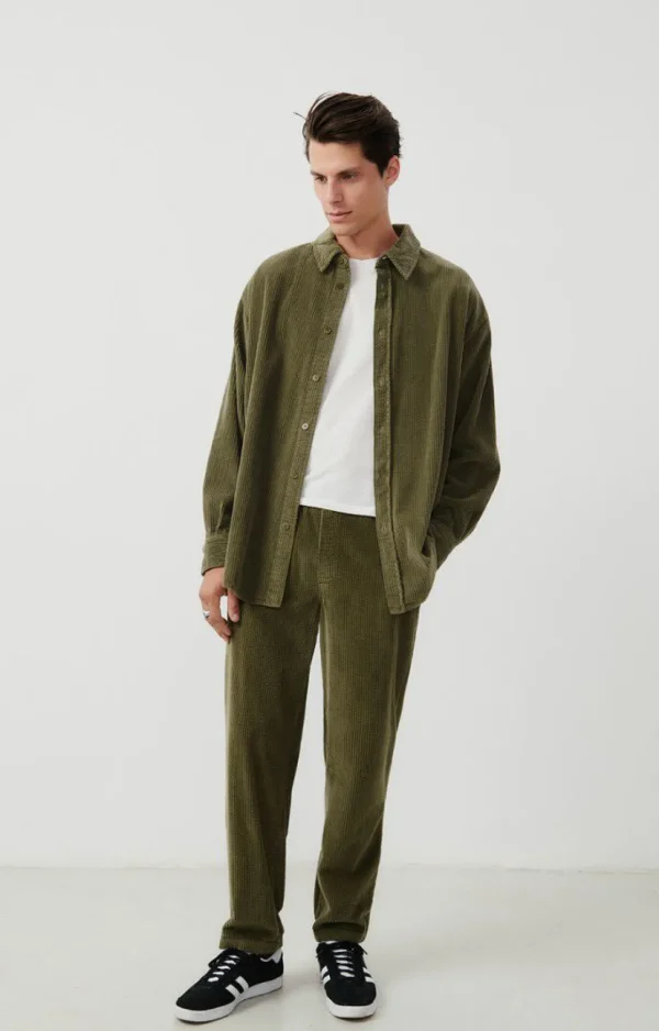 American Vintage | Herrenhemd Padow Khaki Vintage