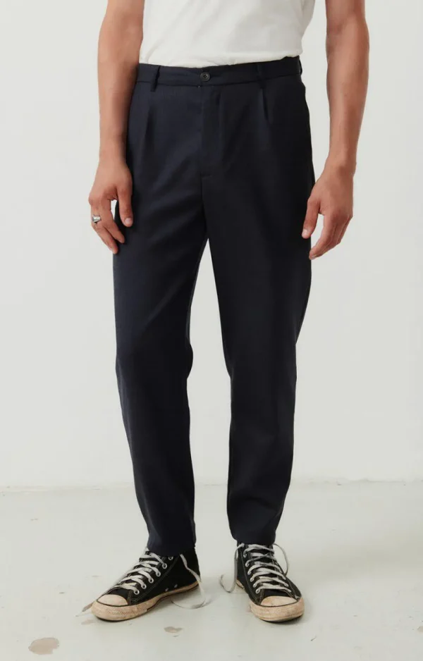 American Vintage | Herrenhose Tabinsville Navy Meliert