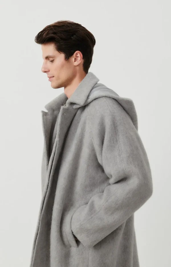 American Vintage | Herrenmantel Roly Wolke Meliert