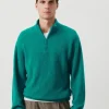 American Vintage | Herrenpullover Damsville Chlorophyll Meliert