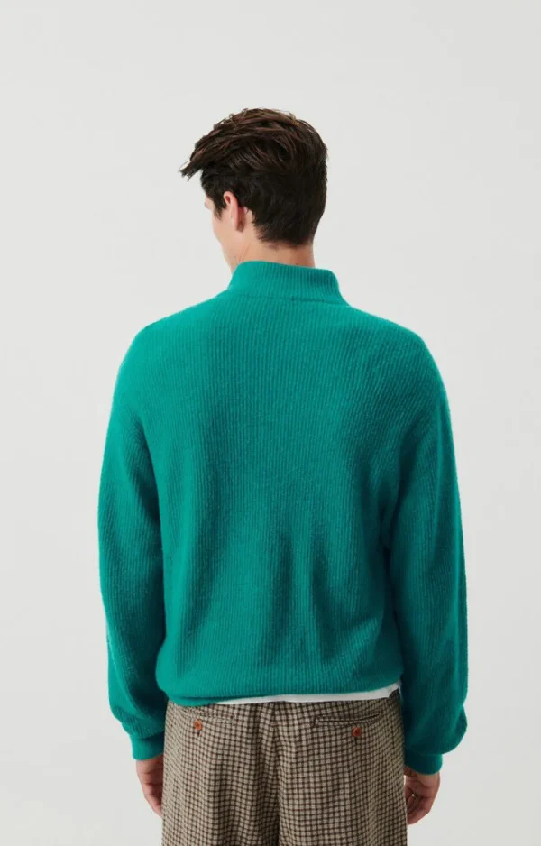 American Vintage | Herrenpullover Damsville Chlorophyll Meliert