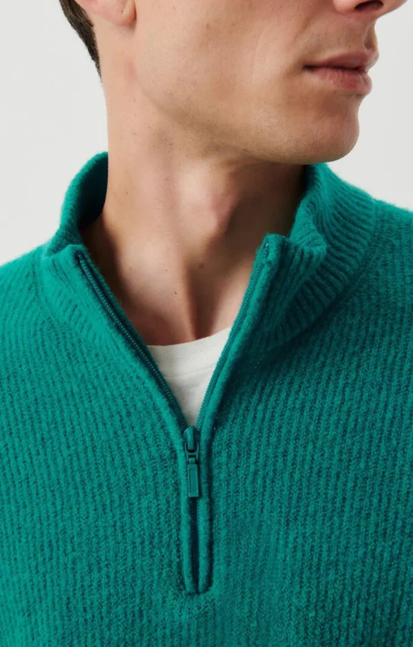 American Vintage | Herrenpullover Damsville Chlorophyll Meliert