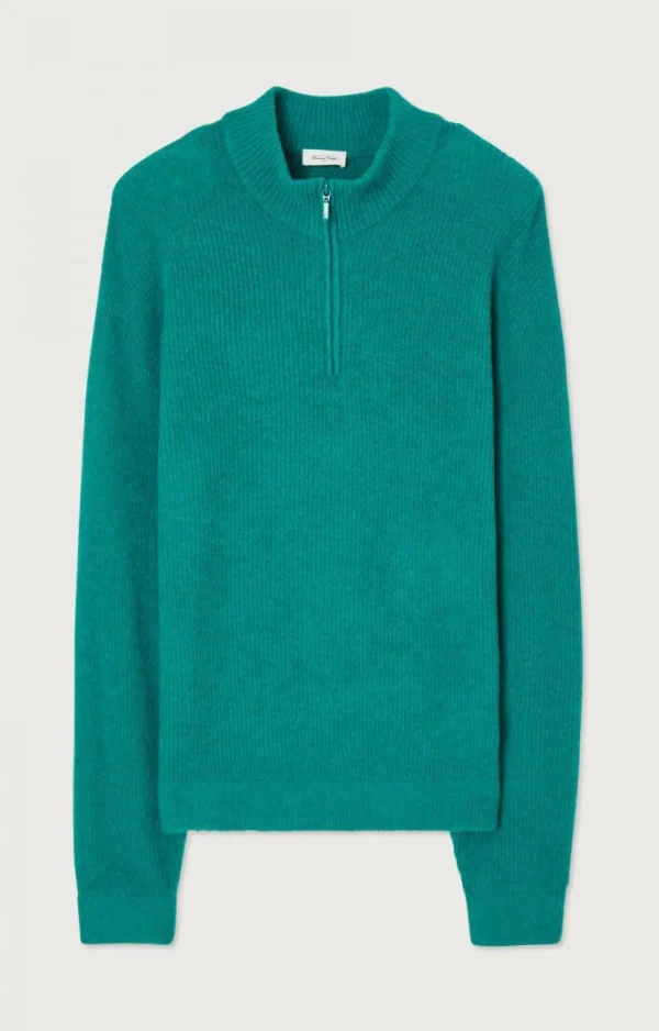 American Vintage | Herrenpullover Damsville Chlorophyll Meliert