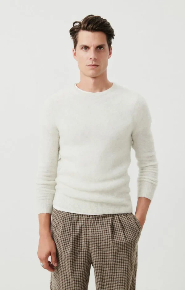 American Vintage | Herrenpullover Dazington Ecru Multimeliert