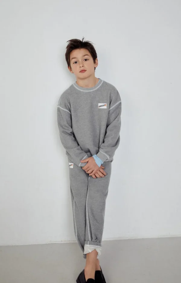 American Vintage | Kinderjogginghose Gupcity Grau Meliert