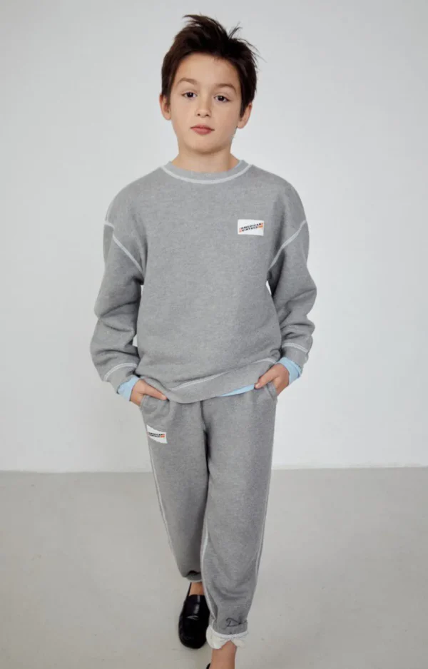 American Vintage | Kinderjogginghose Gupcity Grau Meliert