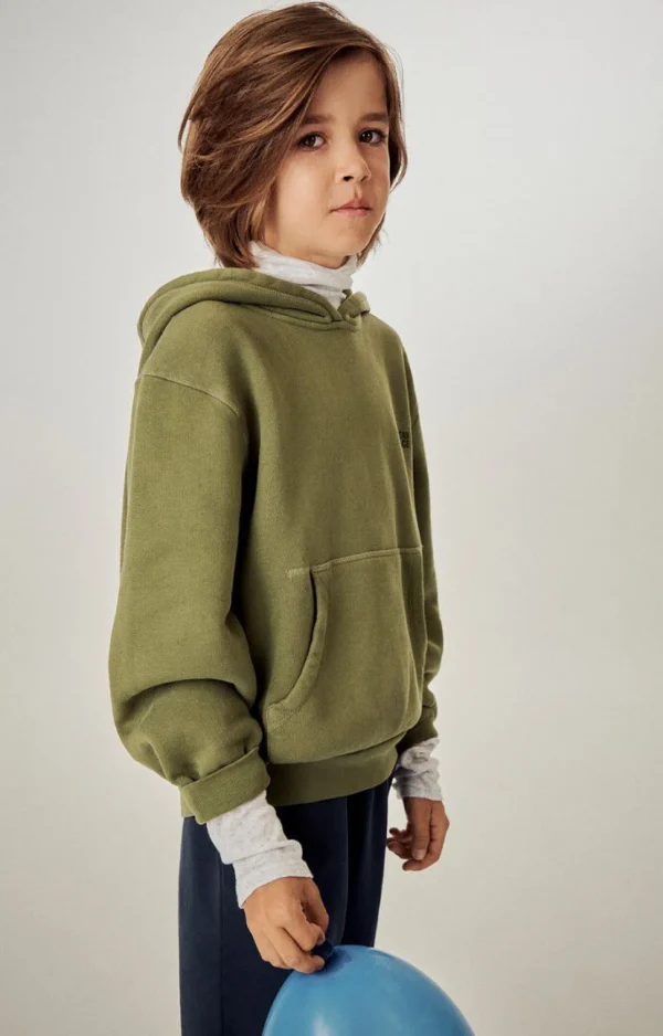 American Vintage | Kinderkapuzensweatshirt Izubird Khaki Vintage