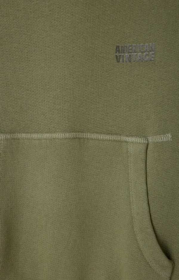 American Vintage | Kinderkapuzensweatshirt Izubird Khaki Vintage