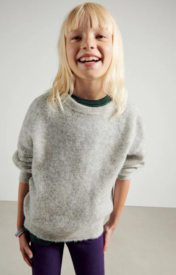 American Vintage | Kinderpullover Razpark Vlies Meliert