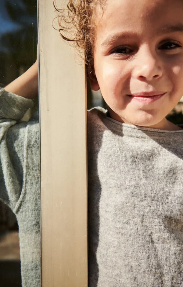 American Vintage | Kinderpullover Zyrobow Grau Meliert