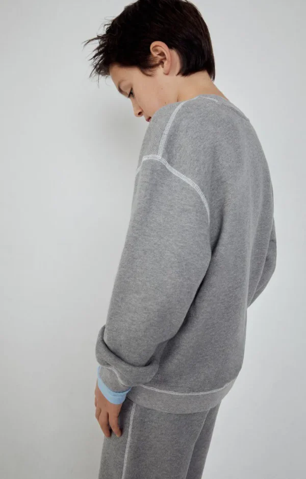 American Vintage | Kindersweatshirt Gupcity Grau Meliert