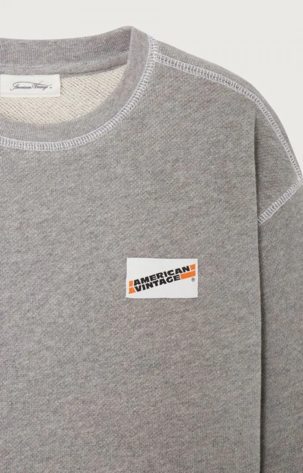 American Vintage | Kindersweatshirt Gupcity Grau Meliert