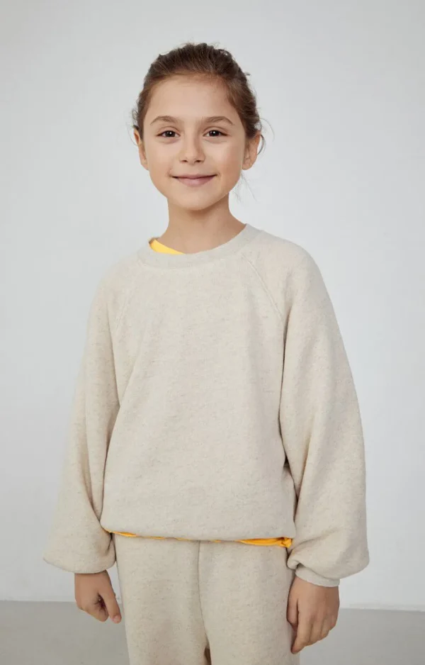 American Vintage | Kindersweatshirt Itonay Ecru Meliert