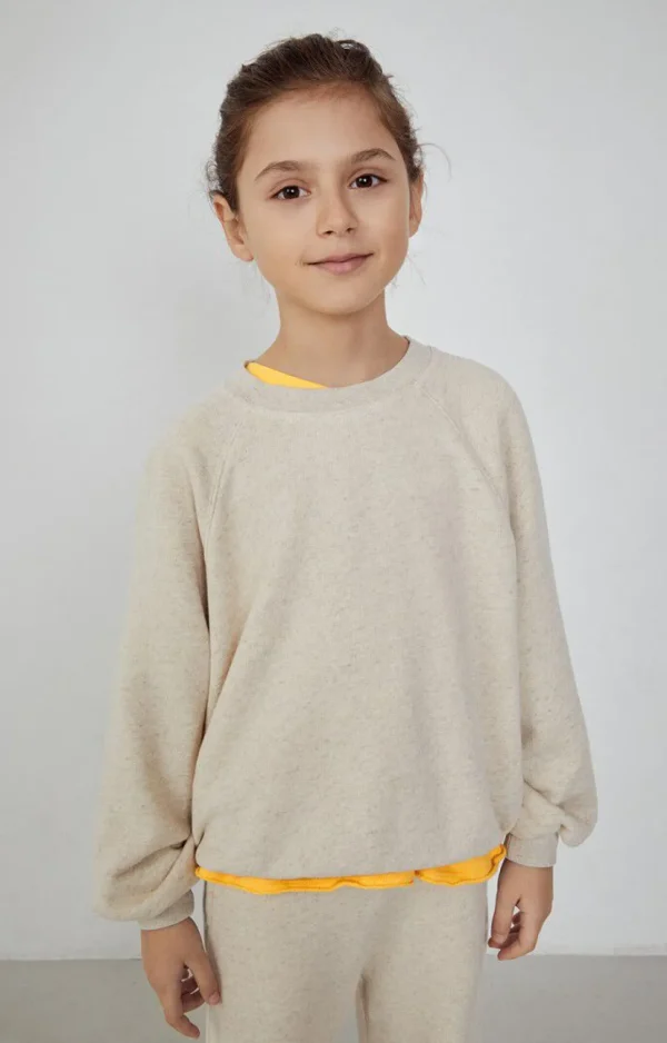 American Vintage | Kindersweatshirt Itonay Ecru Meliert