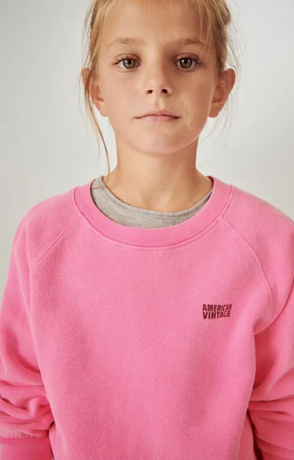 American Vintage | Kindersweatshirt Izubird Neonpink