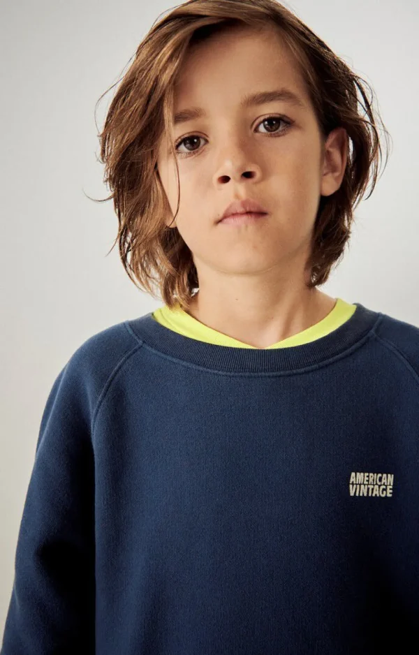 American Vintage | Kindersweatshirt Izubird Navy Vintage