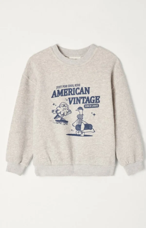 American Vintage | Kindersweatshirt Kodytown Mildred Polar Meliert