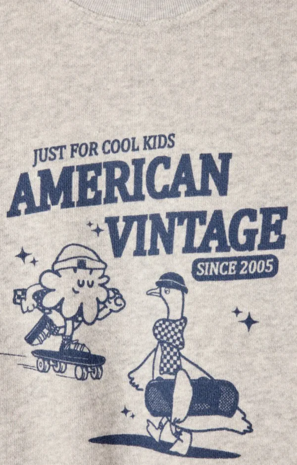 American Vintage | Kindersweatshirt Kodytown Mildred Polar Meliert