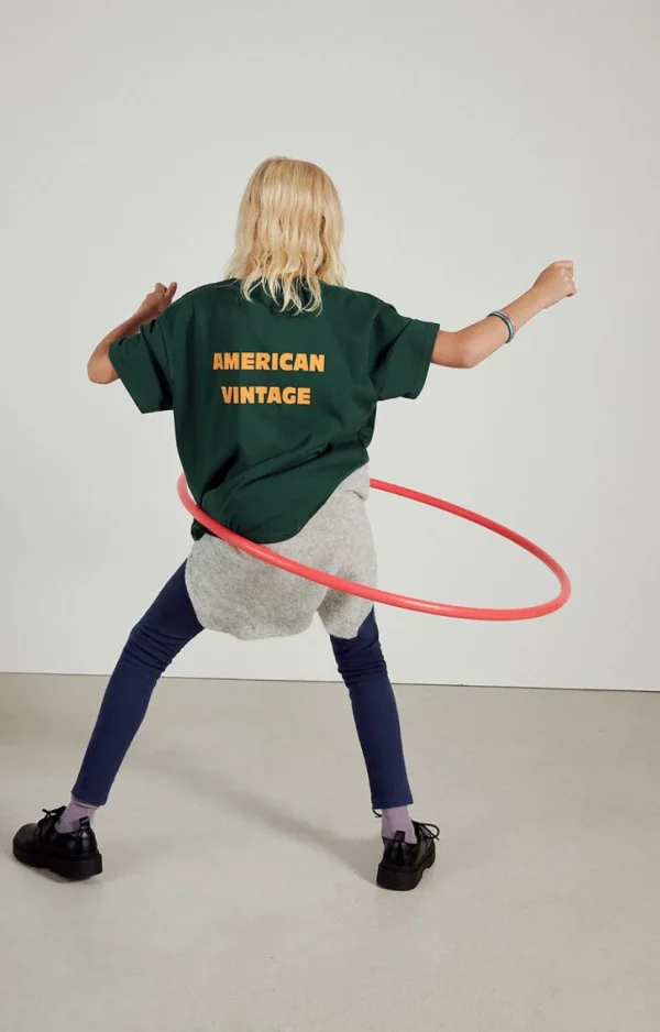 American Vintage | Kinder-T-Shirt Fizvalley Tanne Vintage