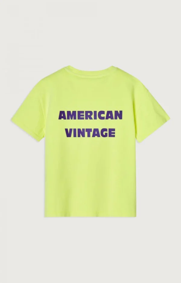 American Vintage | Kinder-T-Shirt Fizvalley Neongelb