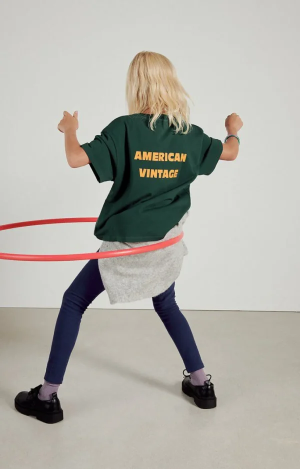 American Vintage | Kinder-T-Shirt Fizvalley Tanne Vintage